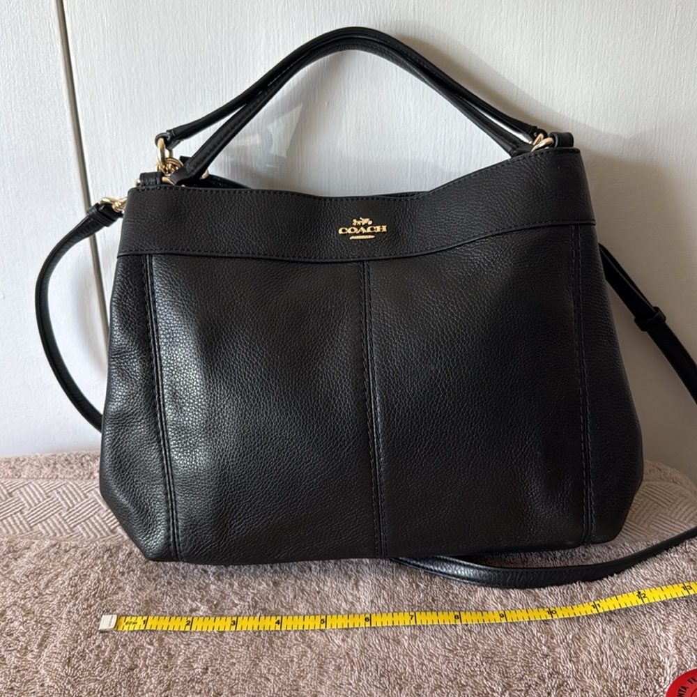 Coach Black Pebbled Leather Shoulder Bag L1781-F23537 - Picture 3 of 10